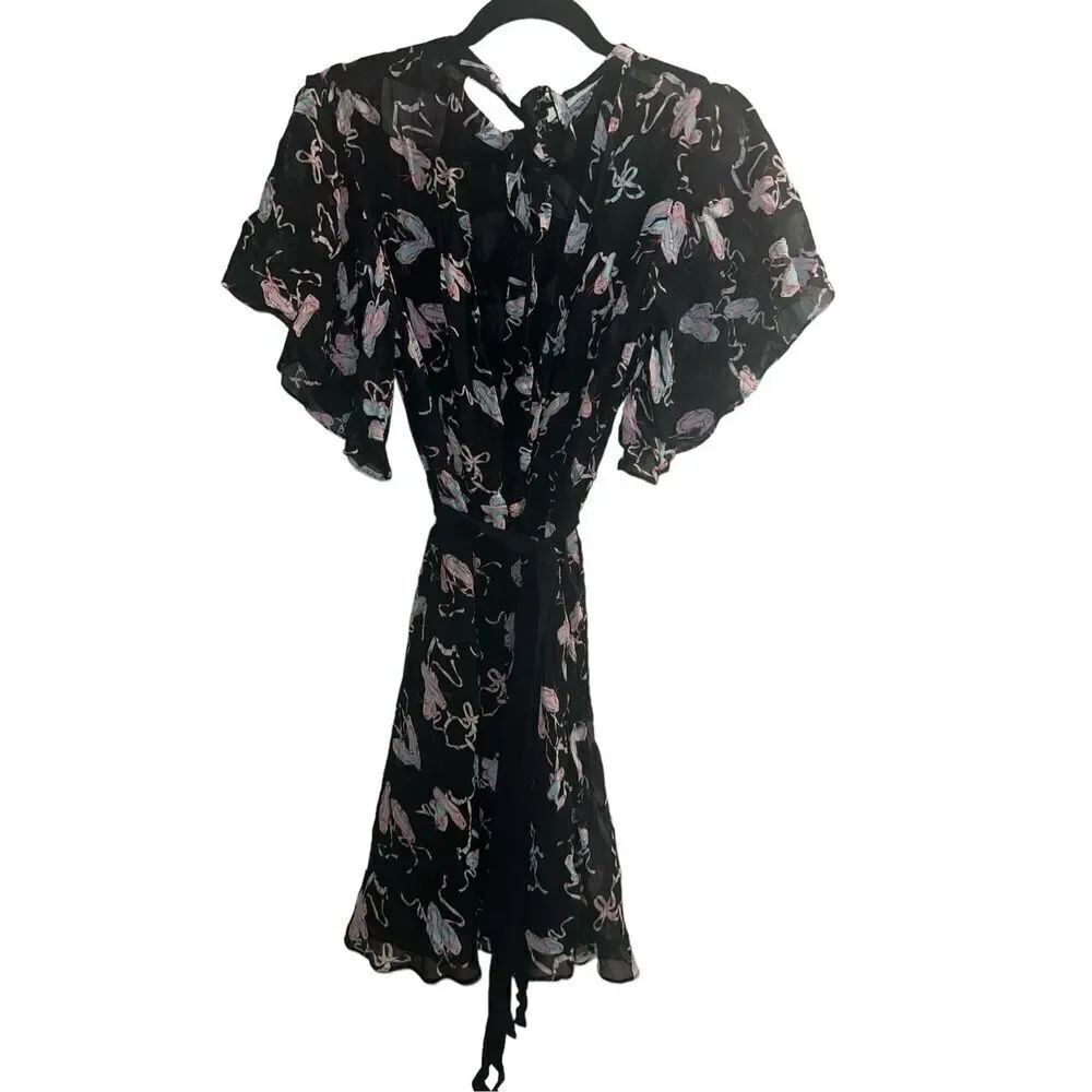 ✨ZARA STUDIO BALLET PRINT RUFFLE SZ XS/S DRESS✨ - Picture 8 of 11